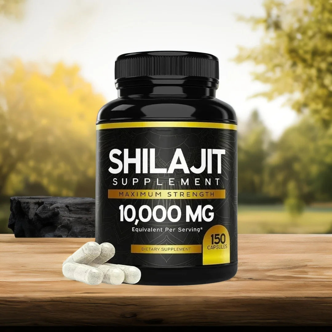 Cápsula Shilajit del Himalaya Original de 60 Uds. En minerales de rastro y ácido helicoidal para energía, fuerza muscular e inmunidad, resistencia para hombres