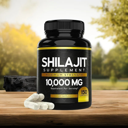 Cápsula Shilajit del Himalaya Original de 60 Uds. En minerales de rastro y ácido helicoidal para energía, fuerza muscular e inmunidad, resistencia para hombres