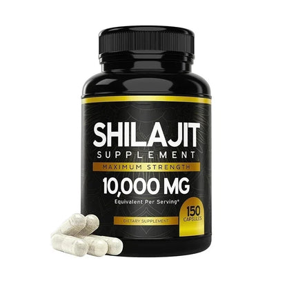 Cápsula Shilajit del Himalaya Original de 60 Uds. En minerales de rastro y ácido helicoidal para energía, fuerza muscular e inmunidad, resistencia para hombres